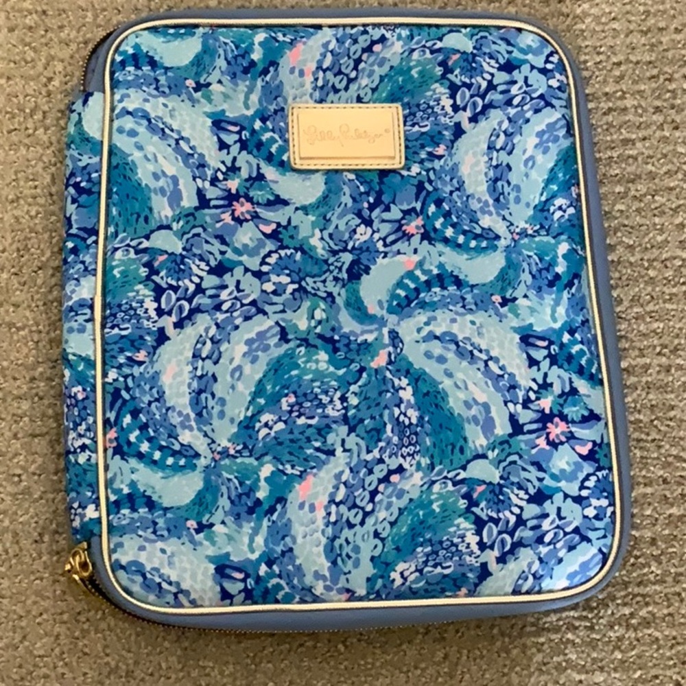 Lily Pulitzer Agenda Folio Compartments With/Without Zippers - Excellent Shape